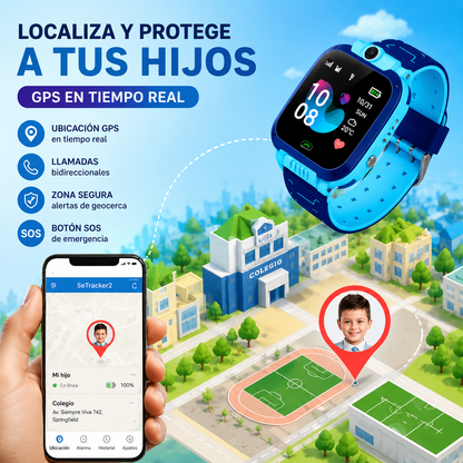 Reloj Inteligente Q12 Para Niños Llamadas / Ubicación GPS