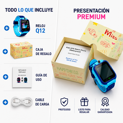 Reloj Inteligente Q12 Para Niños Llamadas / Ubicación GPS