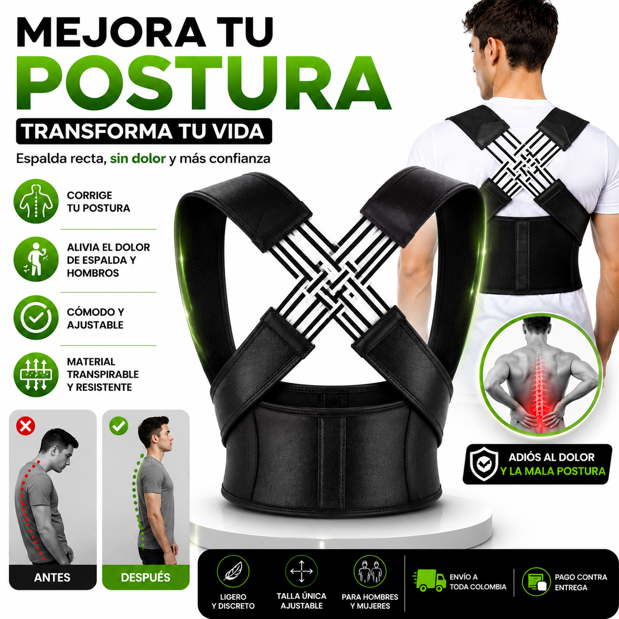 Corrector de Postura Entrelazado