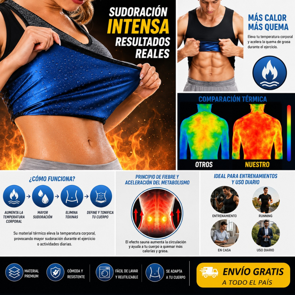 Faja Chaleco Termico Reductor Osmotex