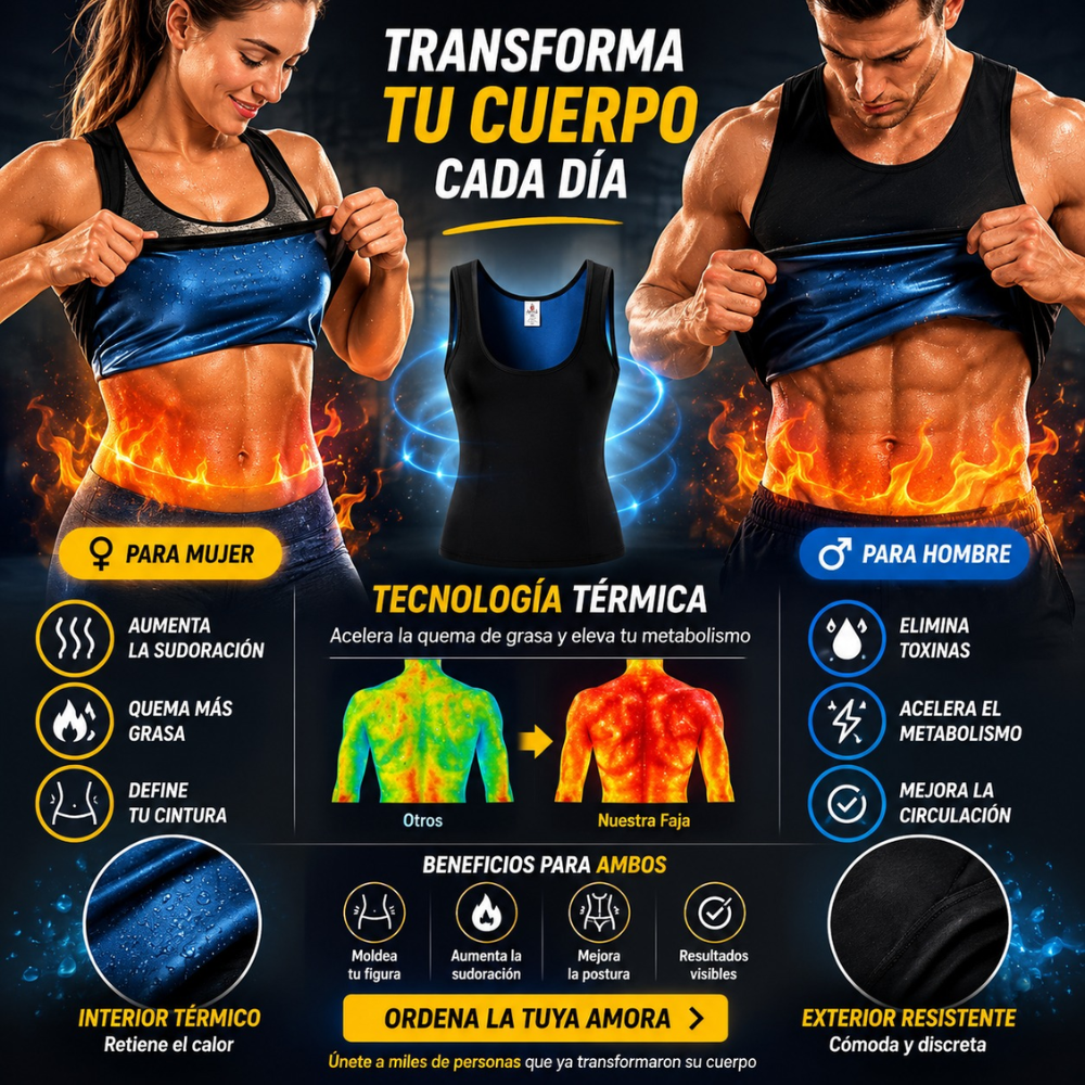 Faja Chaleco Termico Reductor Osmotex